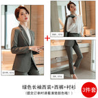 Green Long Sleeve Suit Pants Shirt / S