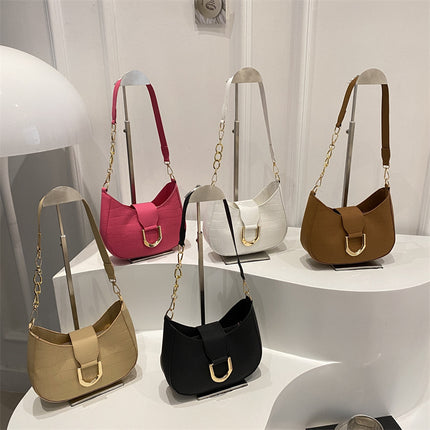 Fashionable Bags, Feminine Niche Design Crescent Bags, 2025 Fashion Trendy Casual Women's Personalized Shoulder Bags