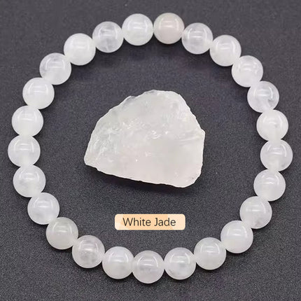 SHINE/TK Cross-border Best Selling 8mm Apatite Sun Stone Beaded Bracelet Handmade Agate Crystal Original Stone Bracelet