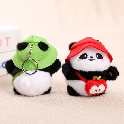 Hat Panda Pendant National Treasure Panda Plush Toy Shoulder Bag Panda Doll School Bag Pendant Rag Doll Souvenir