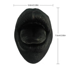 Mouth sticks out tongue (black)