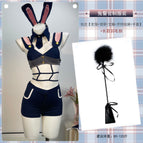 Police officer costume + long feather duster / One size fits all