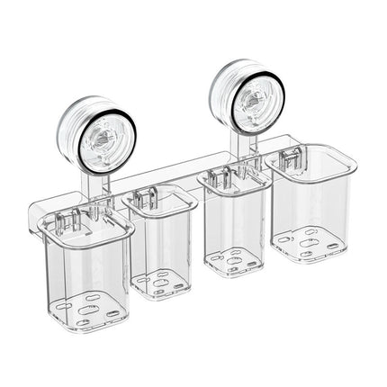 Suction Cup Electric Toothbrush Storage Rack Wall-mounted Non-perforated Dental Toothpaste Toothbrush Storage Rack for Toilet