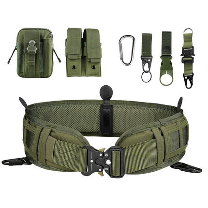 Cross-Border Cobra Buckle Tactical Waist Belt Set Outdoor Multi-Functional Nylon Quick-Release Belt Real-Life Cs Outer Belt