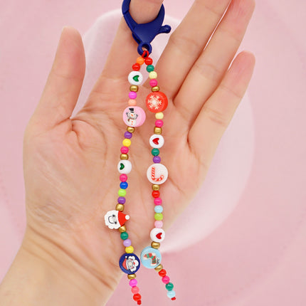 Factory direct supply handmade beaded mobile phone lanyard bluetooth speaker lanyard flashlight fan selfie stick U disk sling