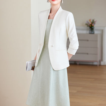 Spring and Autumn Fashion Elegant Business Wear Women's dress Two-piece OL Commuter Beautician White-collar Dress Overalls