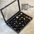 Large Black 24-grid Jewelry Box