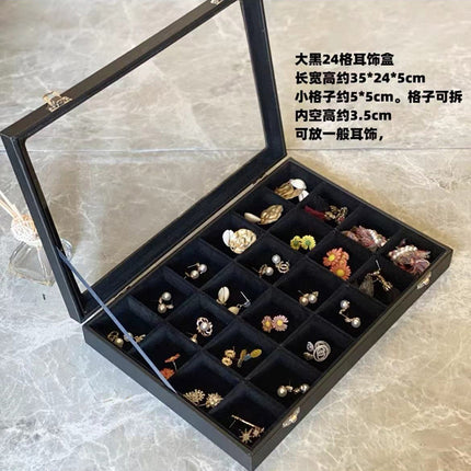 Ear Clip Ear Wire Jewelry Box Large Capacity Ring Necklace Bracelet Display Stand Ear Ring Ear Stud Earrings Storage Box