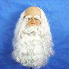 Complete set for birthday star (wig + beard + mustache) / One size fits all
