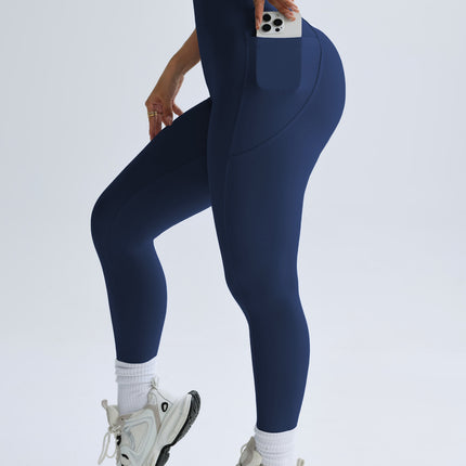 Muyao Amazon High-Elastic Pocket Yoga Pants High-Waisted Tummy Control Sports Fitness Pants Women's High-Waisted Yoga Pants