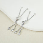 6cm zipper [1 piece/approx. 1.4g/pack] / Platinum color-preserving real gold