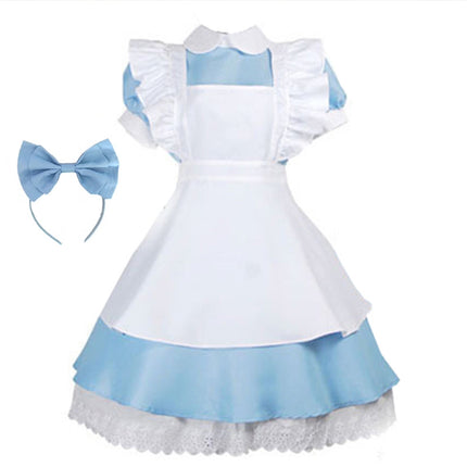 Princess Alice on the Run Blue Dress Maid Costume Maid Costume Halloween Costume French Sweet Age Reduction