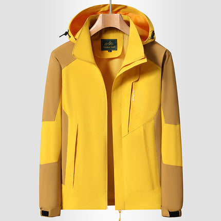Factory Direct couple outdoor leisure jacket jacket Men's Outdoor color matching waterproof windproof jacket jacket New