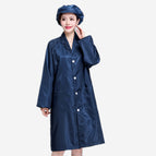 Navy Blue Coat + Women's hat / S