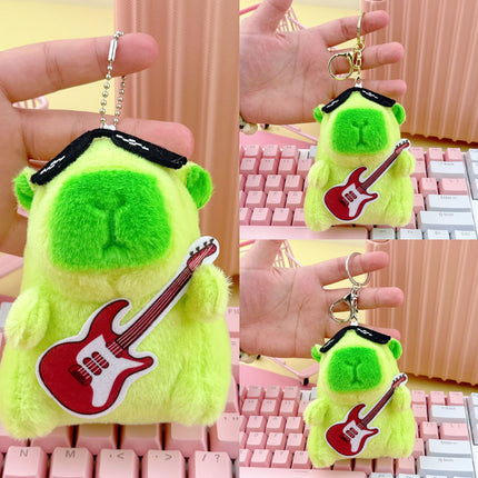 Cross-Border Capybara Mascot Backpack Small Pendant Keychain Chinese Style Zodiac Pendant Couple Ugly Doll