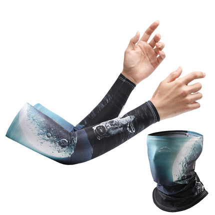 Sun protection oversleeve men's and women's summer Thin Ice Silk outdoor sports UV protection arm cover outdoor riding driver