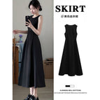 Black sleeveless long dress [royal sister style] / S