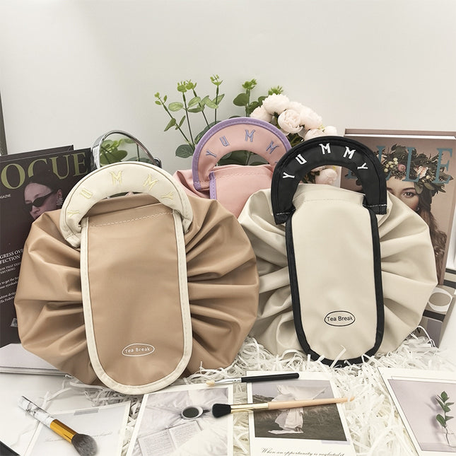 Lazy Person's Makeup Bag, Travel Large-Capacity Portable Storage Bag, Drawstring Pouch, Makeup Storage