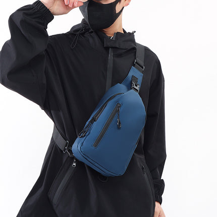 Chest Bag Men's Shoulder Crossbody Bag Simple Casual Trendy Multi-function Shoulder Bag Men's Bag Small Backpack Fashionable Chest Bag