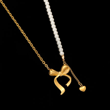 Cross-Border Stainless Steel Necklace Shell Titanium Steel Pendant New Pearl Jewelry Seaside Accessories European and American Non-Fading Jewelry