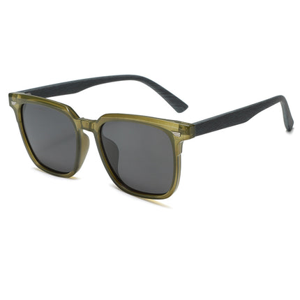 Internet famous fashion rice nail sunglasses polarizing glasses special sunglasses for driving wood grain leg sunglasses women's UV protection