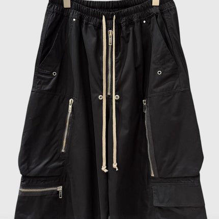 Subhuman Men's Style | Dark Style American High Street Long Pants with Zipper Pockets, Loose Straight-Leg Men's Floor-Length Pants