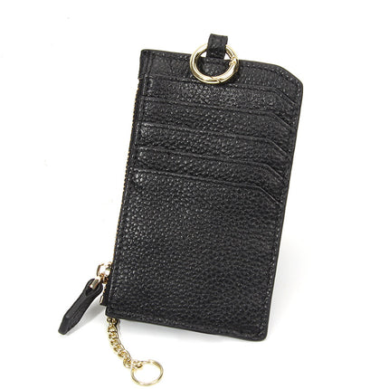 Japanese-style Genuine Leather Zipper Coin Small Wallet Top-layer Cowhide Multi-card Card Bag Ultra-thin Small Mini Coin Purse