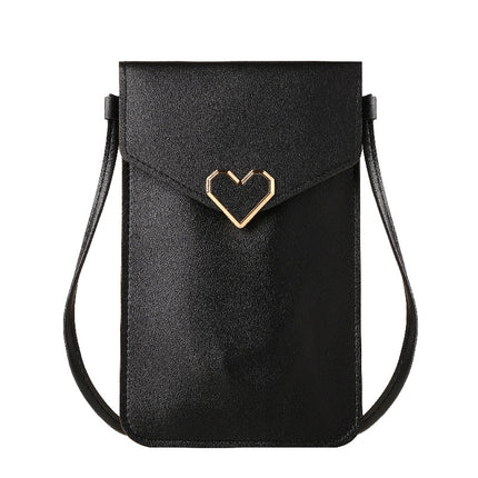 Mobile Phone Bag Women's Cross-Body Halter Mobile Phone Bag 2024 New Summer Vertical Style Lightweight Walking Touch Screen Small Bag