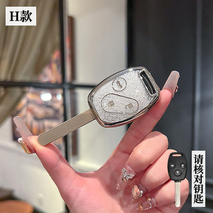 Suitable for pictures Accord key case Fit Odyssey Civic Vanguard CRV straight plate protection key holder male