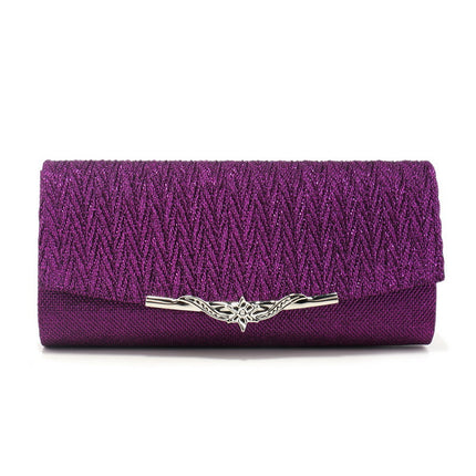 Cross-Border Popular Exquisite Pleated Evening Bag, Fashionable and Versatile Envelope Bag, Elegant Socialite Ball Wedding Dress, Stylish