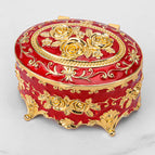 Oval-gold red
