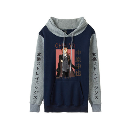 Foreign trade spring and autumn hooded sweater literary giant wild dog around the European code cross-border hot printing pullover men's and women's sweater
