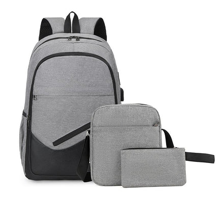 Backpack Women's Backpack Men's Korean Style Trendy Middle School Bag Large Capacity Travel Bag College Style Computer Bag Casual Bag