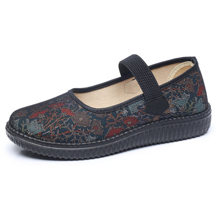 Old Beijing Cloth Shoes for Women, Non-Slip Soft-Soled Shoes for Mothers, Middle-Aged and Elderly Women, Genuine Brand New Women's Shoes