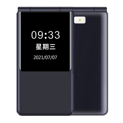 New Full Network 4g Dual-Screen Flip Phone Cross-Border Elderly Mobile Phone Flip Phone for the Elderly Super Long Standby Mobile Phone for the Elderly