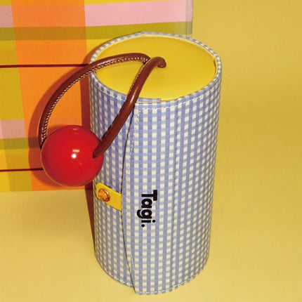Tagi Imagine Smart Signal Fabric Multi-Layer Rotating Handle Portable Mini Jewelry Box Cosmetic Bag