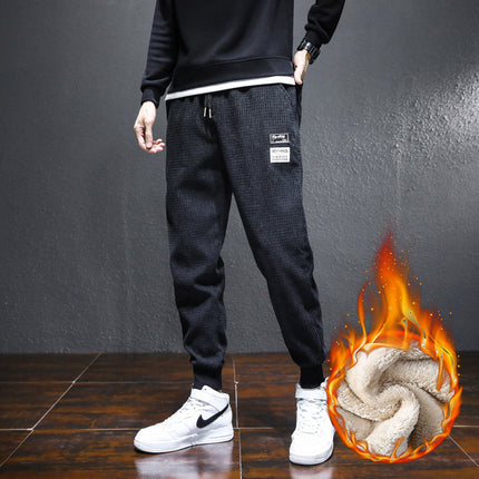 Autumn and winter fleece-lined thickened men's casual leggings whole batch of 15000 pieces can be a generation of hair can be sold in whole batches