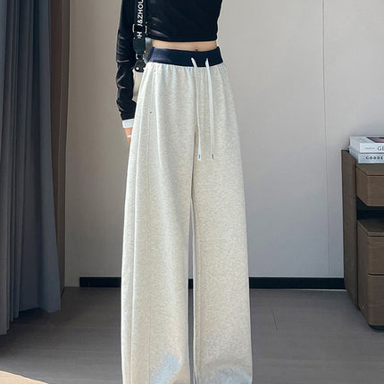 2025 Autumn New High Waist Scimitar Pants Narrow Wide Leg Pants Casual Banana Sweatpants Sports Pants Women