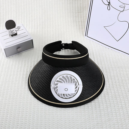 Summer Sun Hat with Fan to Cover Face, Uv Sun Protection Hat, Large Brim Empty Top Hat, Sun Hat for Women, Fashionable Charging Hat