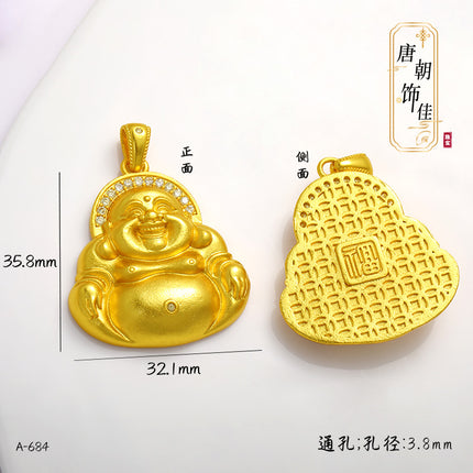 Long-standing Vietnamese gold diy accessories Fushun Gourd Taisui Ping An Lock Ruyi Shangui Wealth Pendant for Women