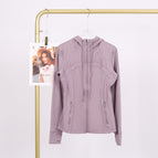 Dark lavender hooded jacket / 10/XXL