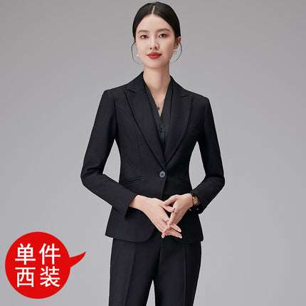 Suit Jacket Women's High-end Fashion British Style Manager Dress Hotel Front Desk Professional Temperament Interview Suit suit
