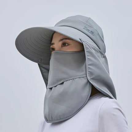 Sunscreen Hat Women's Summer UV-proof Face Mask Neck Protection Outdoor Riding Electric Bicycle Sun Hat