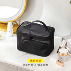 [black single layer] mesh cosmetic bag
