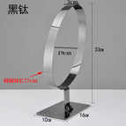 Single black titanium fingerprint-free belt loop