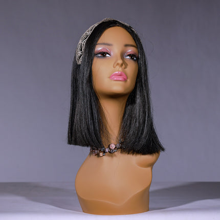 European and American wig model head shoulder model wig hat scarf jewelry window display props mannequin