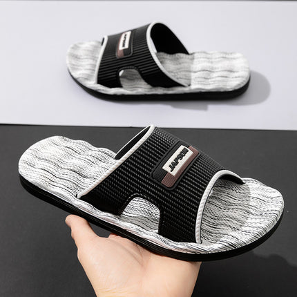 Factory Supplies for All Seasons, Men's Non-Slip Thick-Soled Eva Breathable Massage Large Size Flip-Flops, Hotel Bath Wholesale