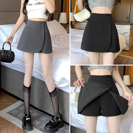 Short Skirt, Asymmetrical Skirt, Women's Pants Skirt, Autumn Real Shot, 2025 New A-Line Skirt, Suit, High Waist Hip Skirt