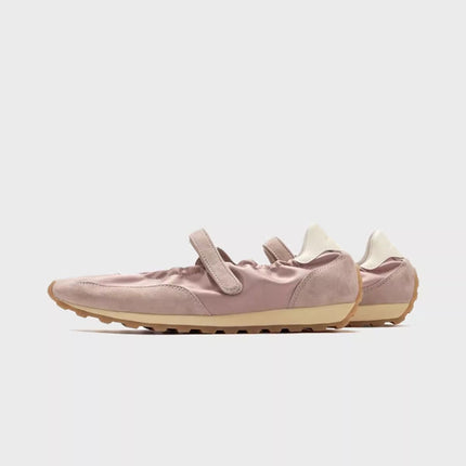 Red Mary Jane Shoes for Women 2026 Spring New Breathable Retro Ballet Style German Training Thin-Soled Casual Sports Shoes for Women