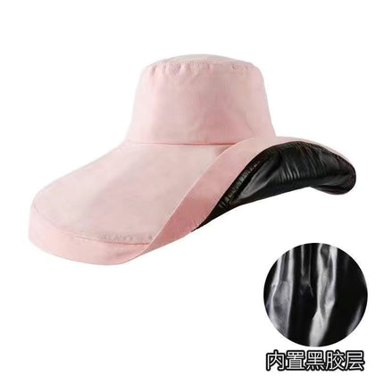 Summer Sun Protection Hat for Women, Double-Sided Wearable Large-Brimmed Fisherman Hat, Artistic, Fresh and Versatile, Face-Showing Small Sun Protection Hat